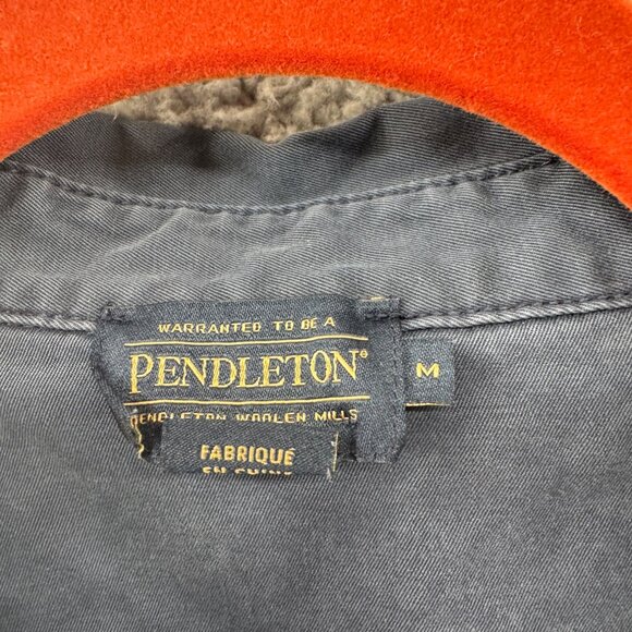 Pendleton Jacket Women  Denim Long Sleeve Collared Pockets Blue Gray Size M - Picture 5 of 9